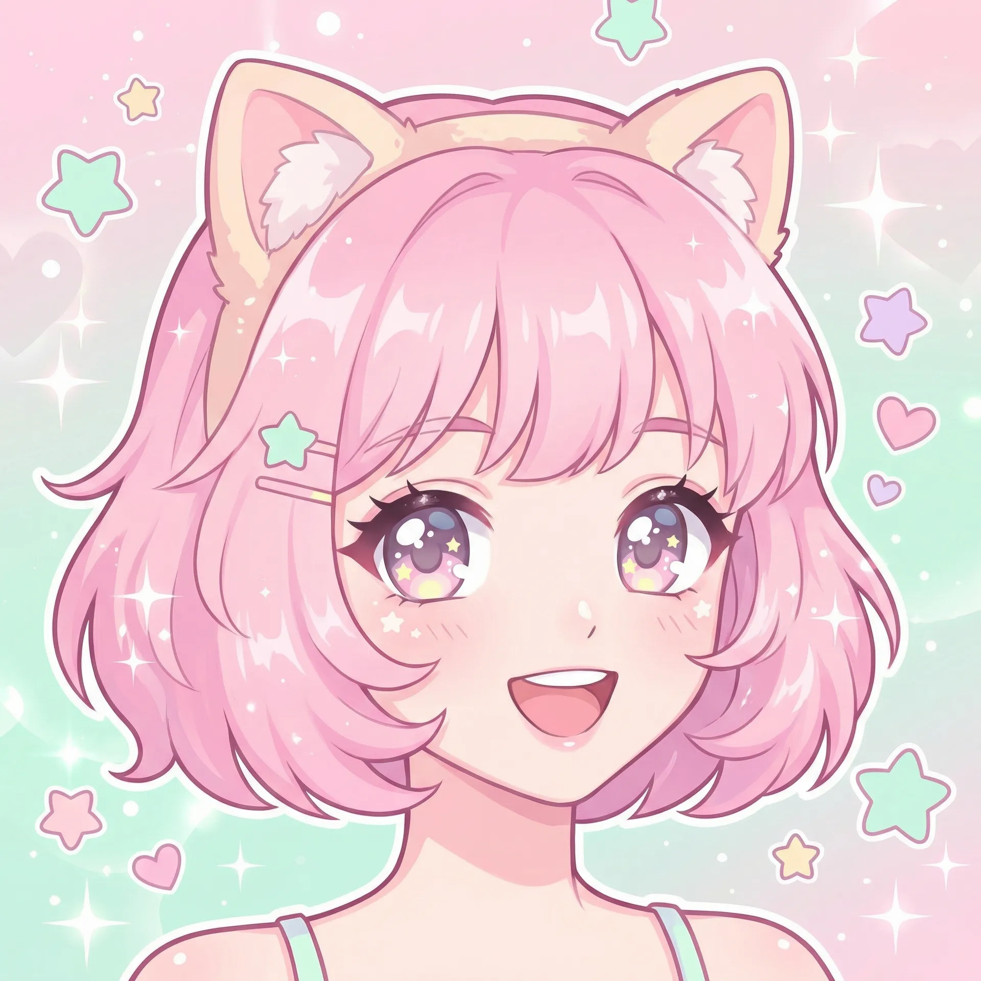 粉色猫咪 - 百合开车的最佳坐姿 人气女神